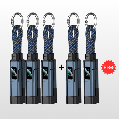 upsell🔥HOT SALE 60% OFF🔥Junafera® 4-in-1 Digital Display Keychain Charging Cable