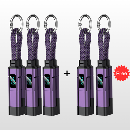 upsell🔥HOT SALE 60% OFF🔥Junafera® 4-in-1 Digital Display Keychain Charging Cable