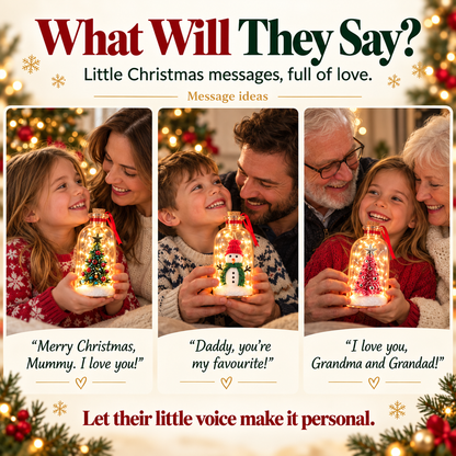 UPSELL🎄 Christmas Voice Keepsake Bottle – Little Voices, Love Notes & Memories to Treasure 🎁