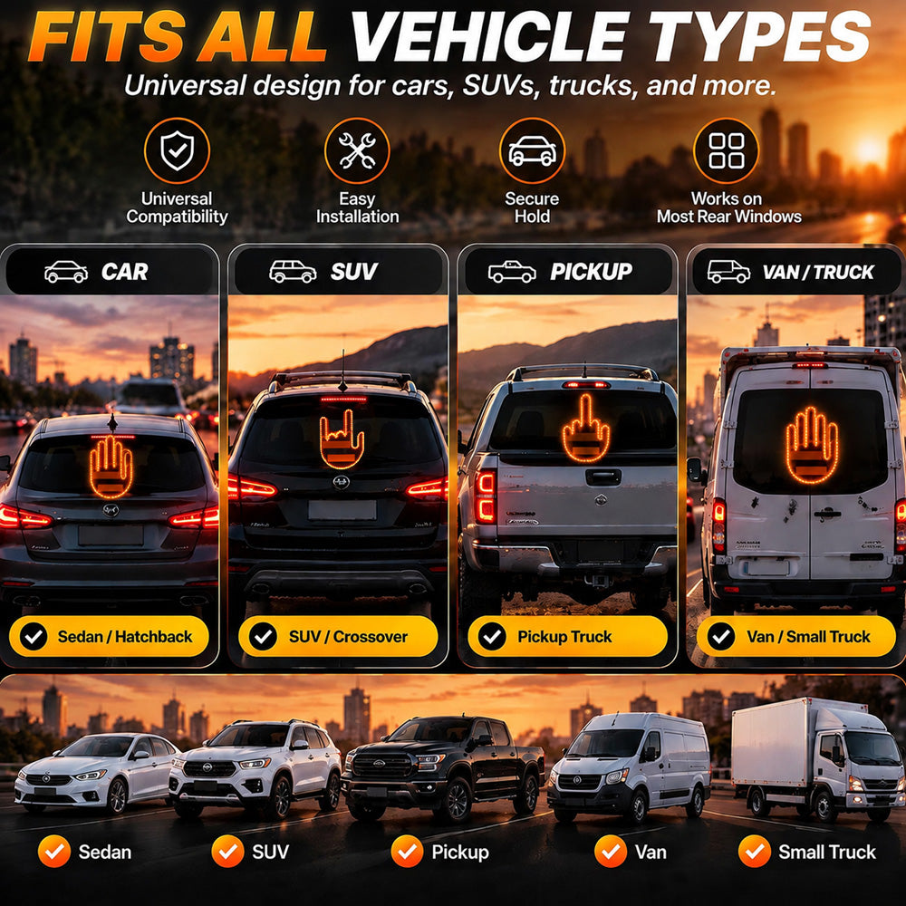 LED Car Gesture Light – Your Mood, Your Message