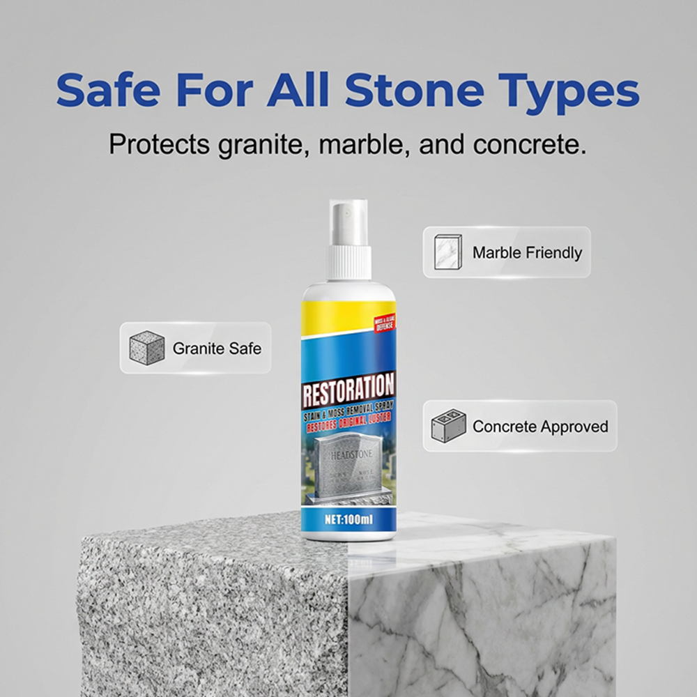 Junafera® ⏰BUY 2 GET 1 FREE!🎁Headstone Cleaning & Restoration Spray – Remove Stains Instantly