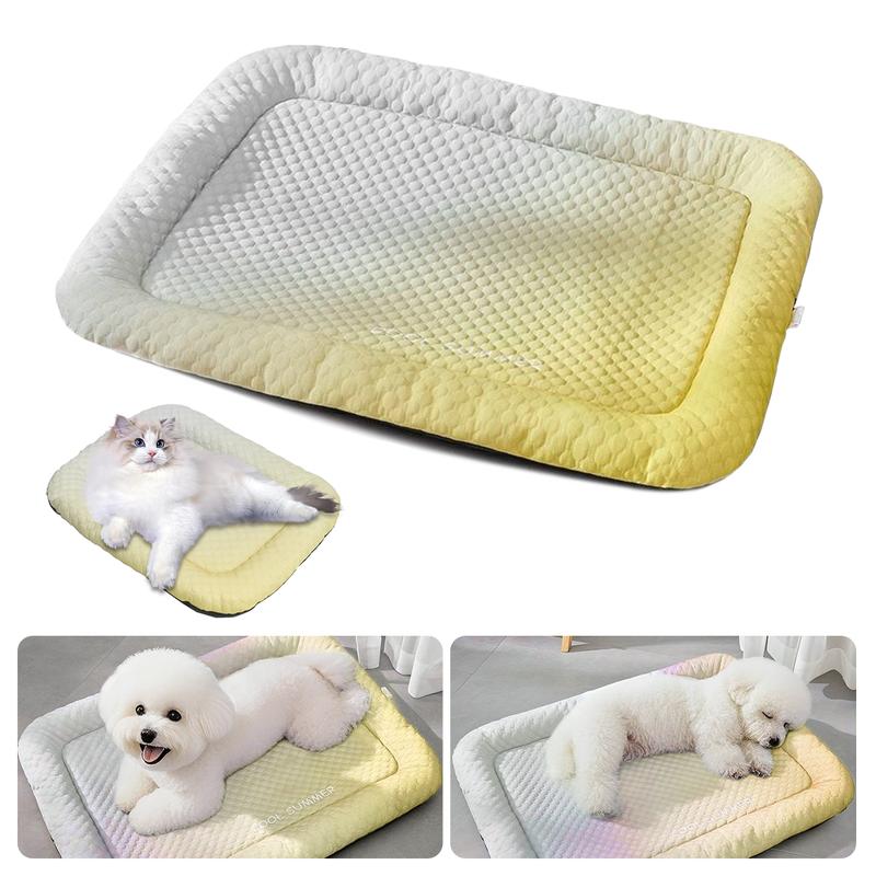 ❄️Junafera® Pet Cooling Mat for Dogs & Cats 🐾  Naturally Cool Ice-Silk Pad • Breathable, Washable & Soft