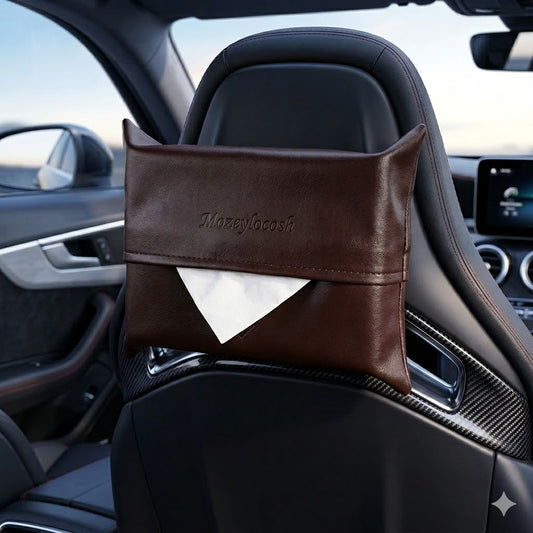 Mozeylocosh | Easy-Reach Car Tissue Box: Secure Hanging Design for Safe Driving & Quick Access