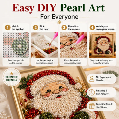 🎨💎Zero-Skill Needed | Junafera® 3D DIY Christmas Pearl Art Kit