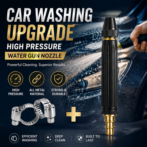 Junafera®🔥 High Pressure Water Nozzle 💧✨Multi-Purpose for Car, Garden & Household Cleaning