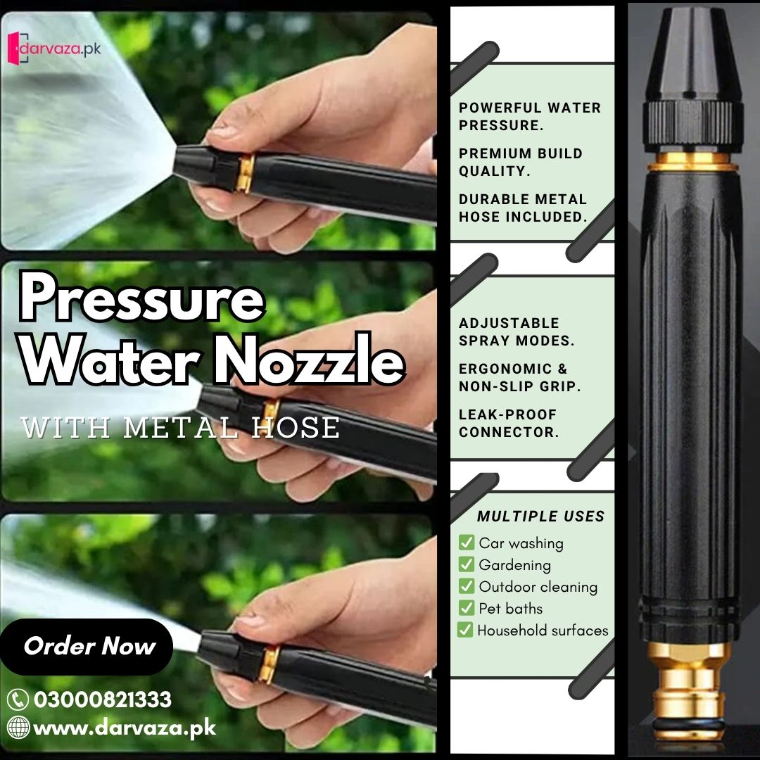 Junafera®🔥 High Pressure Water Nozzle 💧✨Multi-Purpose for Car, Garden & Household Cleaning