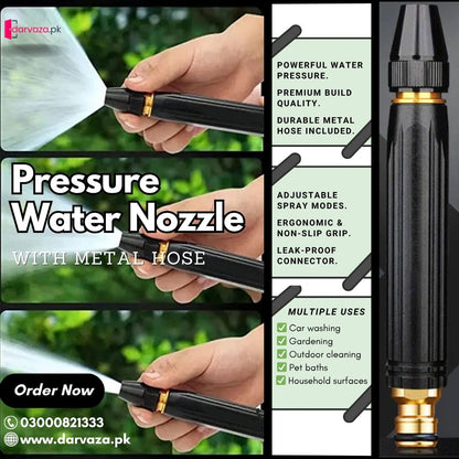 Junafera®🔥 High Pressure Water Nozzle 💧✨Multi-Purpose for Car, Garden & Household Cleaning