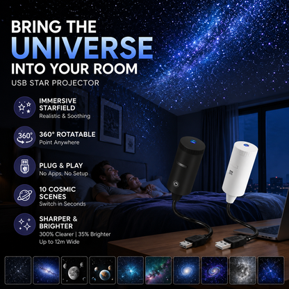 Junafera® ✨ Plug-and-Play HD Star Projector🥳50,000+ Happy Users