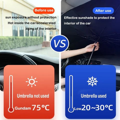 🔥Junafera® 2026 Upgraded Car Windshield Sun Shade Umbrella
