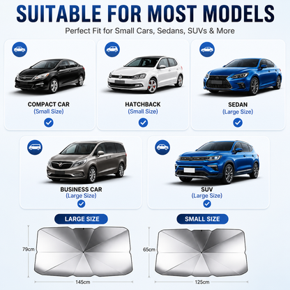 🔥Junafera® 2026 Upgraded Car Windshield Sun Shade Umbrella