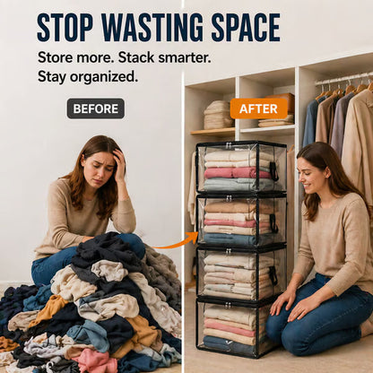 Junafera® ⏰🔥LIMITED TIME 50% OFF! 🏠 Transparent Large-Capacity Dustproof & Moisture-Proof Storage Bag – Perfect for Clothes, Toys, Books & More ✨