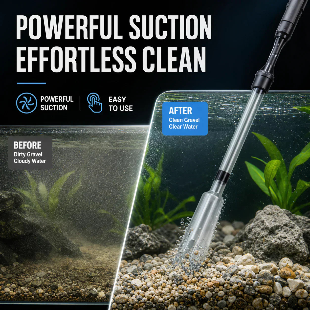 🎉50% off 🔥 Junafera® Electric Aquarium Gravel Cleaner✨