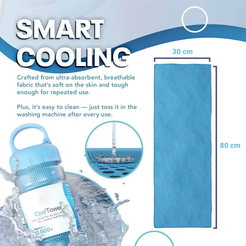 upsell 🎁Last Day Buy 1 Get 1 Free 🔥BQODQO® Cold Sweat Towel You Can Use Anywhere, Anytime! Reusable Soft Absorbent Cooling Portable