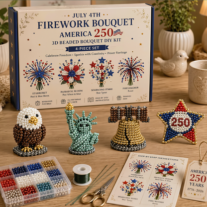Junafera®🔥Hot Sale - 50% OFF🔥🏆Limited Time Sale 49% OFF🧵✨Petite 3D Beaded Animal Craft Kit