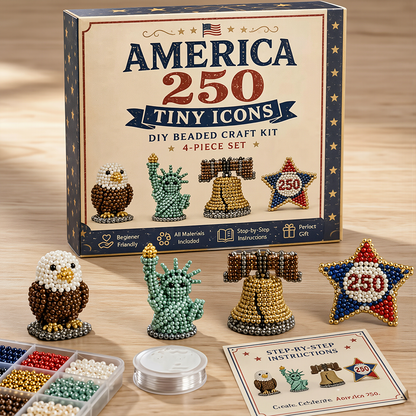 Junafera®🔥Hot Sale - 50% OFF🔥🏆Limited Time Sale 49% OFF🧵✨Petite 3D Beaded Animal Craft Kit