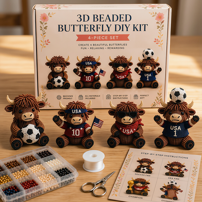 Junafera®🔥Hot Sale - 50% OFF🔥🏆Limited Time Sale 49% OFF🧵✨Petite 3D Beaded Animal Craft Kit