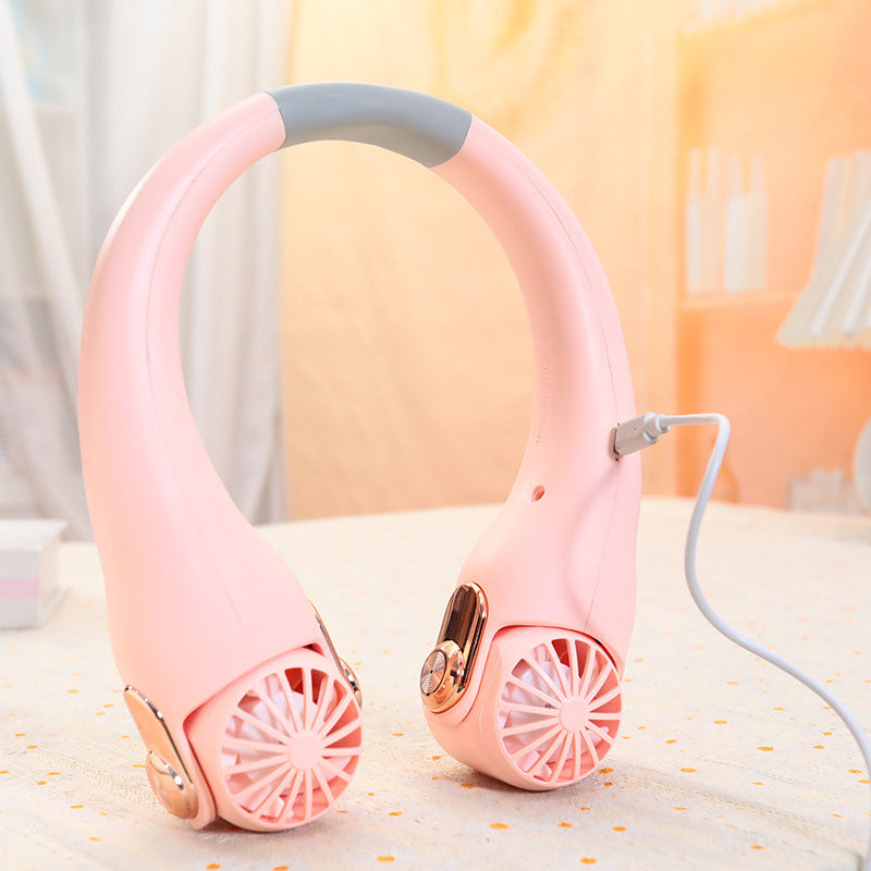 🥳2026 HOT SALE🥳💞50K+ SOLD!🍃 BVJ® Neck Air Conditioner Fan – Ultra‑quiet, 360° rotating, 3 speeds. Hands‑free cooling, long battery. Summer essential! 😎🌬️