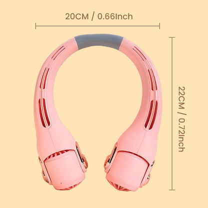 🥳2026 HOT SALE🥳💞50K+ SOLD!🍃 BVJ® Neck Air Conditioner Fan – Ultra‑quiet, 360° rotating, 3 speeds. Hands‑free cooling, long battery. Summer essential! 😎🌬️