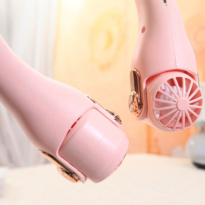 🥳2026 HOT SALE🥳💞50K+ SOLD!🍃 BVJ® Neck Air Conditioner Fan – Ultra‑quiet, 360° rotating, 3 speeds. Hands‑free cooling, long battery. Summer essential! 😎🌬️
