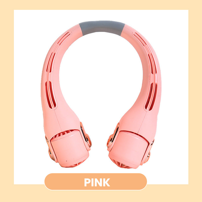 🥳2026 HOT SALE🥳💞50K+ SOLD!🍃 BVJ® Neck Air Conditioner Fan – Ultra‑quiet, 360° rotating, 3 speeds. Hands‑free cooling, long battery. Summer essential! 😎🌬️