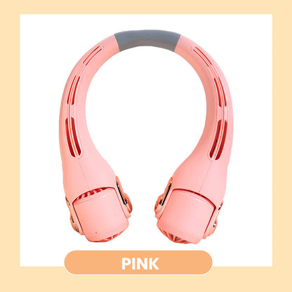 🥳2026 HOT SALE🥳💞50K+ SOLD!🍃 BVJ® Neck Air Conditioner Fan – Ultra‑quiet, 360° rotating, 3 speeds. Hands‑free cooling, long battery. Summer essential! 😎🌬️