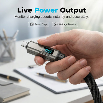 upsell🔥HOT SALE 60% OFF🔥Junafera® 4-in-1 Digital Display Keychain Charging Cable