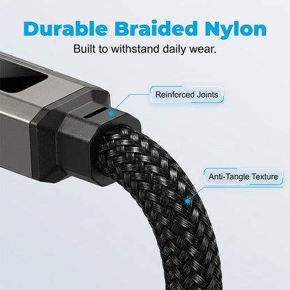 upsell🔥HOT SALE 60% OFF🔥Junafera® 4-in-1 Digital Display Keychain Charging Cable