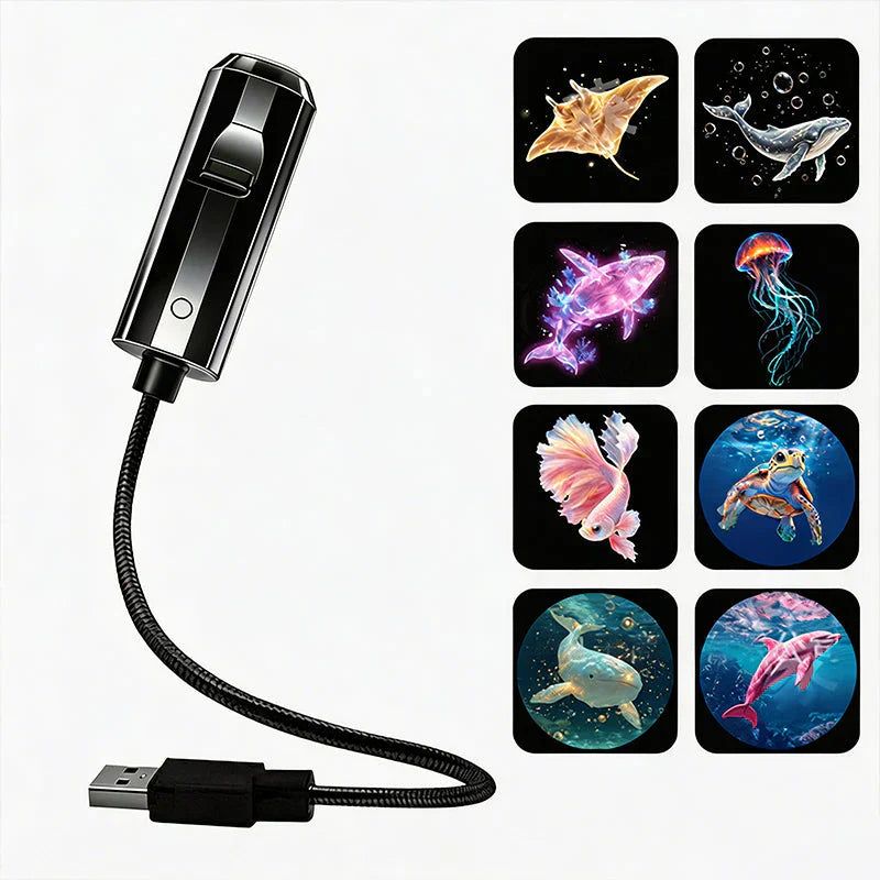✨ Plug-and-Play HD Galaxy & Ocean Projector Night Light🥳50,000+ Happy Users