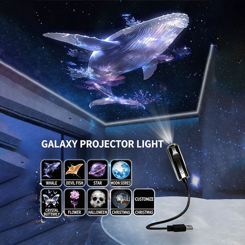 ✨ Plug-and-Play HD Galaxy & Ocean Projector Night Light🥳50,000+ Happy Users