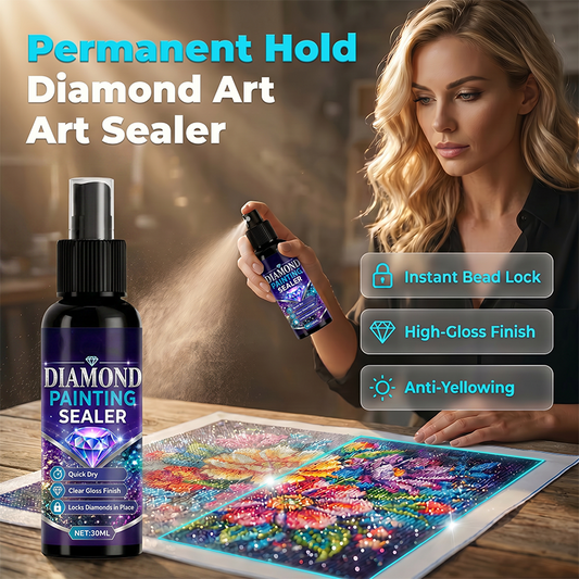upsell 💎🌟Junafera® Diamond art sealer – locks beads, glossy finish, dries fast & lasts.