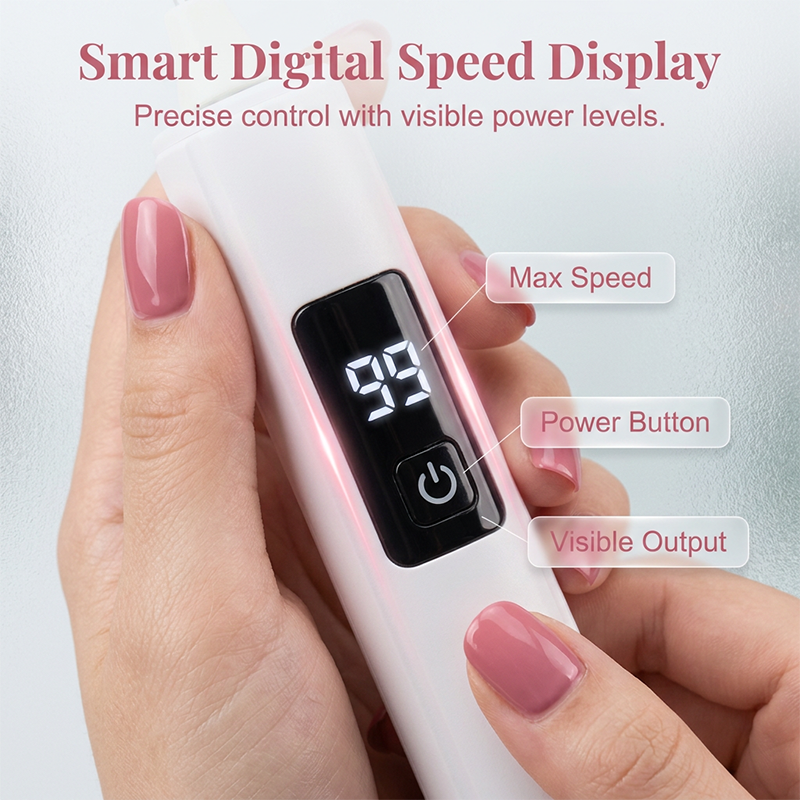🥳2026 HOT SALE🥳💞50K+ SOLD!💅✨ 50% OFF! Junafera® Professional Electric Nail Polisher – Smooths thick nails, 99-speed display. Multiple heads for shaping & buffing. Salon at home! 🌟💎