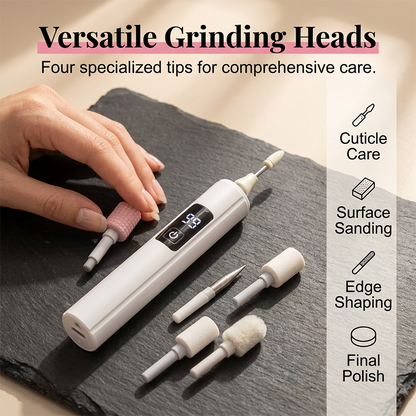 🥳2026 HOT SALE🥳💞50K+ SOLD!💅✨ 50% OFF! Junafera® Professional Electric Nail Polisher – Smooths thick nails, 99-speed display. Multiple heads for shaping & buffing. Salon at home! 🌟💎