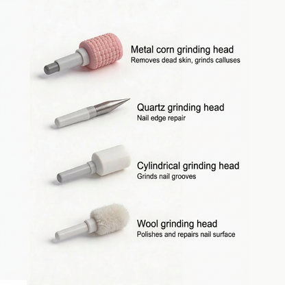 🥳2026 HOT SALE🥳💞50K+ SOLD!💅✨ 50% OFF! Junafera® Professional Electric Nail Polisher – Smooths thick nails, 99-speed display. Multiple heads for shaping & buffing. Salon at home! 🌟💎