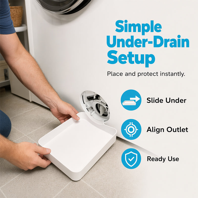 upsell 🌟LAST DAY SALE: ONLY $ 9.99!!🎁✨Junafera® Universal Front-Load Washing Machine Drain Pan