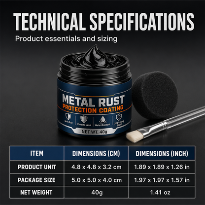 🥳2026 HOT SALE🥳💞50K+ SOLD!🔧🏠 60% OFF! Junafera® Metal Rust Protection Black Repair Paste – Restores rusty gates, railings & tools. Forms protective coating – no need to replace! 🛡️✨ upsell