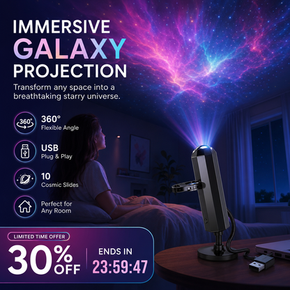 ✨ Plug-and-Play HD Galaxy & Ocean Projector Night Light🥳50,000+ Happy Users